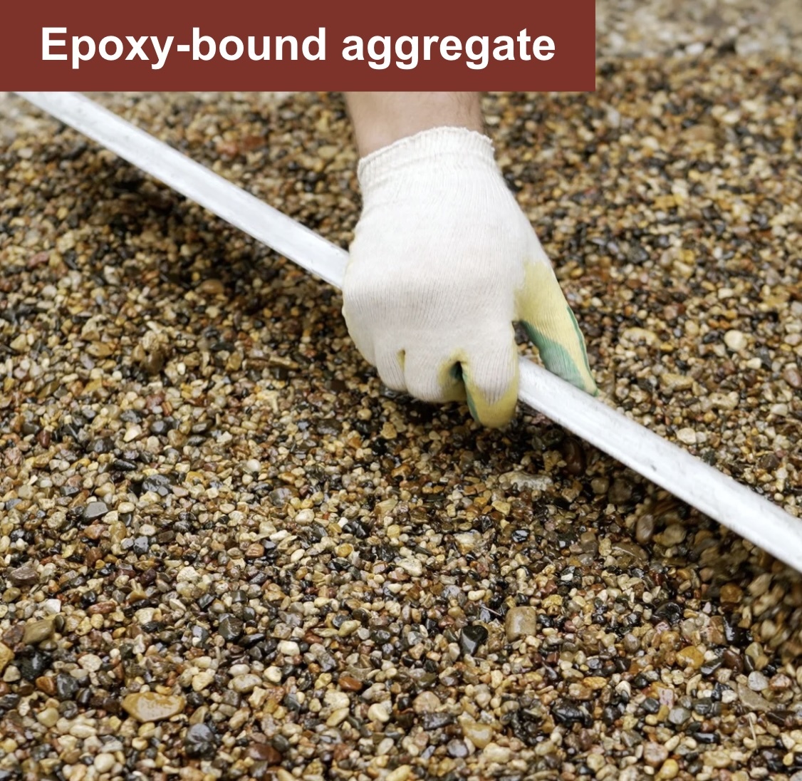 Epoxy-bound aggregate web Epoxy-bound aggregate web